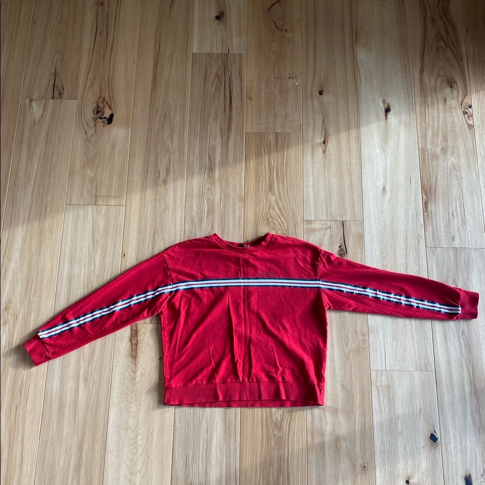 Red tommy original long sleeve tee